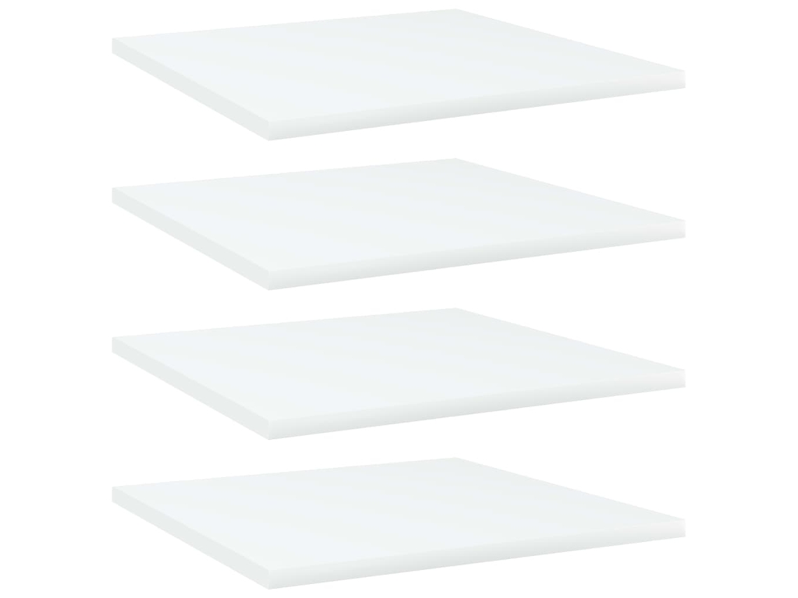 Bookshelf Board, Bookshelf Boards Vidaxl Branco Madeira Processada (40 X 40 X 1.5 Cm)