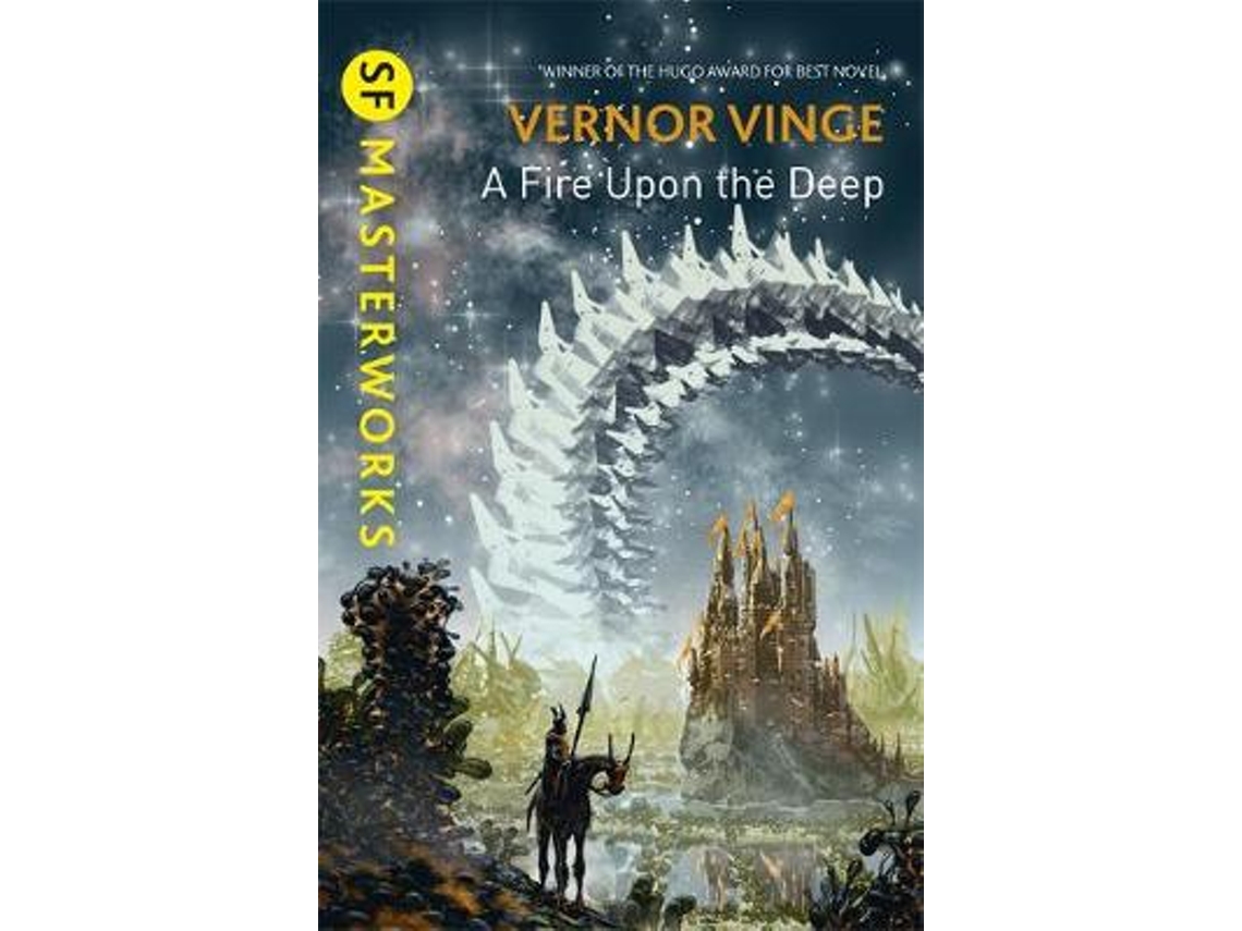 Livro A Fire Upon the Deep de Vernor Vinge (Inglês)