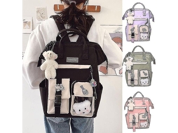 Mochila Adolescente MARCA, Urso, Bonito, Escola, Viagem, Presente, Nylon