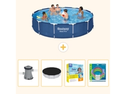 Bestway Piscina Bestway Steel Pro Redonda - 396x84 Cm - 5-peças S231
