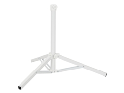 Conjunto 1 Suporte Para Poste De 25-32 Mm Vidaxl Branco Aço (59 X 59 X 54 Cm)