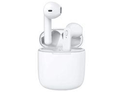Fones De Ouvido Sem Fio Bluetooth, Ipx7 À Prova Dágua, Fones De Ouvido Com Cancelamento De Ruído Com Microfone Para Trabalho, Treino (branco)