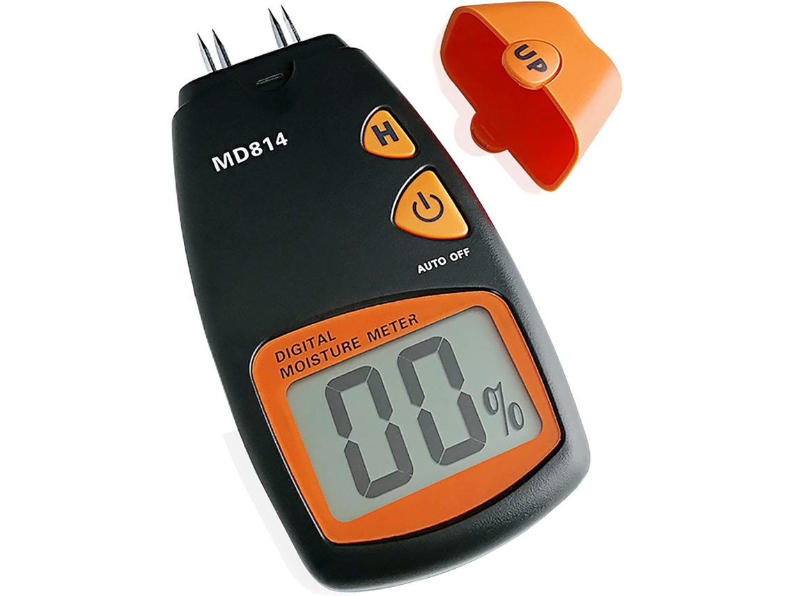 Medidor De Umidade Digital Para Madeira, Bambu E Coníferas, Laranja