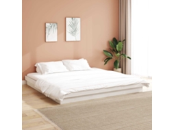 Vidaxl Estrutura Da Cama Branco 200 X 200 Cm