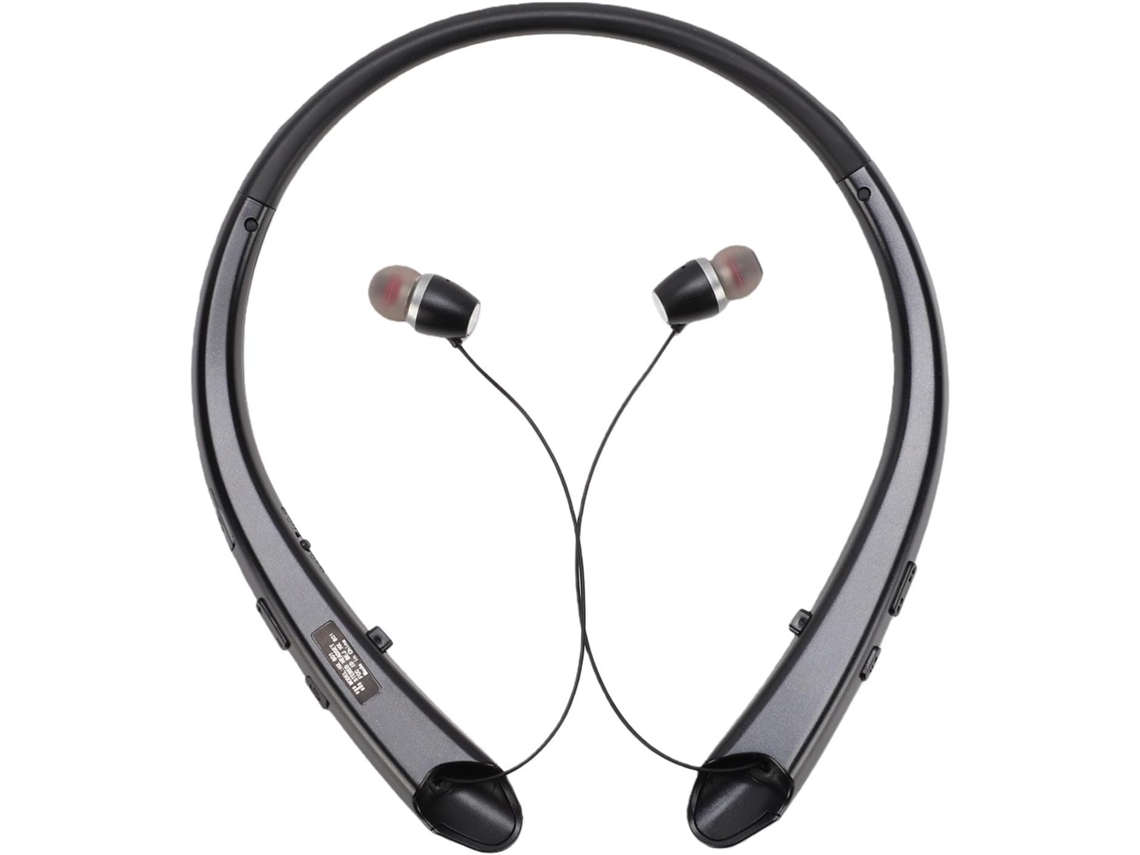 Fones De Ouvido Bluetooth Com Faixa Pescoço Retrátil, Microfone