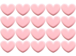 Clipes para Sacos Magiclulu em Formato de Coração, 20 Clipes de Plástico Rosa para Segurar Fotos, Design