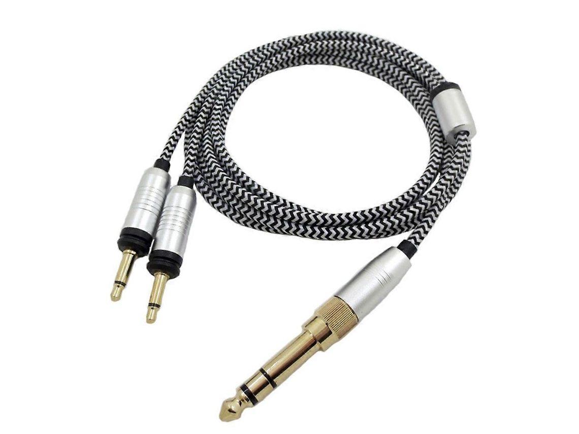 Cabo De Nylon Resistente Para Fones Ouvido Focal Elegia Com Conectores 3, 5/6, 35 Mm(fqc)