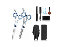 2026 kit de Tesouras de Corte de Cabelo Profissional 10 Peças Aço Inoxidável para Cabeleireiro