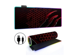 Mousepad Com 14 Modos De Iluminação Rgb E Base Antiderrapante Brilvibera (estilo 27, 3006004mm)