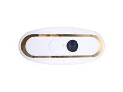 Massageador Portátil Elétrico Anticelulite Para Emagrecimento Abdominal Com Vibração De Alta Frequência, Cinto Massagem Corporal, Verde E Branco.