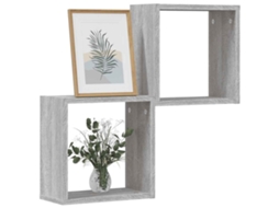 Prateleiras De Parede Forma De Cubo 2 Pcs 30x15x30 Cm Lovely Home