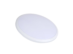 Plafon Led Redondo 12w 200mm Ip54 Branco