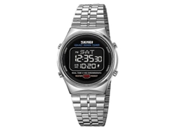 Relógio De Pulso Digital Multifuncional Masculino Skmei 1882, Resistente À Água Até 30 Metros, Com Luzes De Aço Inoxidável E Design Luminoso.