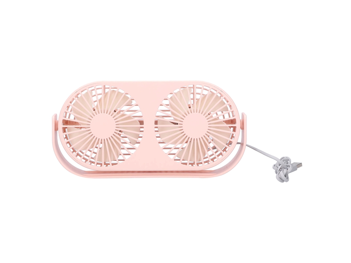 Ventilador De Mesa Laxiscreed Com Dois Cabeços, Usb E Aromaterapia Para Escritório Ou Casa