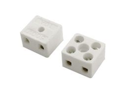 2 Peças Bloco de Terminais de Cerâmica de Porcelana 2 Vias 5 Furos 250 V 425°C CHABERLU