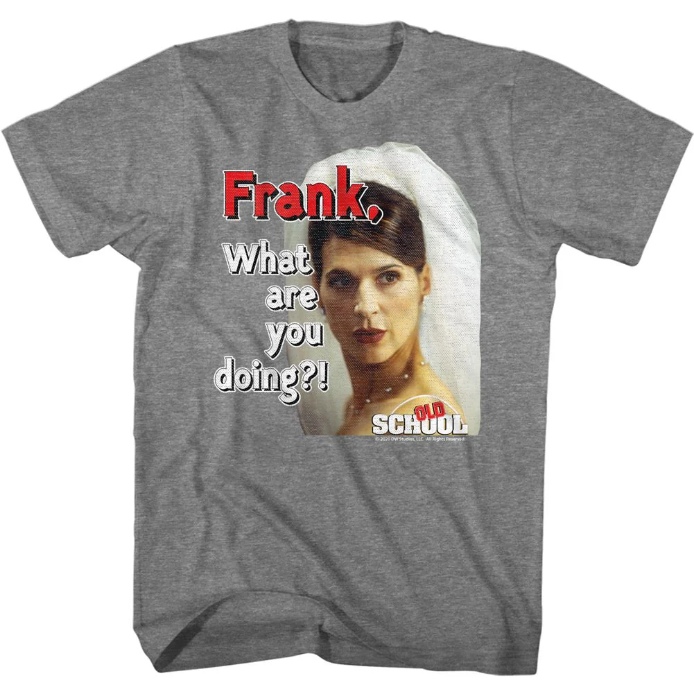 Unisex Adult T-shirt Rockinstone Old School Movie Frank Heather Graphite Sizexxxl