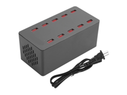 Carregador Multi porta EOOCOO (10 Portas Inteligente, Compatível com Android e Apple)