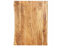 Vidaxl Tampo De Mesa 80x(50-60)x2,5 Cm Madeira De Acácia Maciça