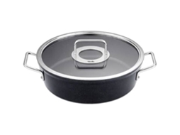 Cocotte Fissler Adamant Alumínio 28 Cm 4,3 L Antiadherente Com Tampa De Vidro