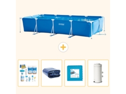 Intex Piscina Com Estrutura Retangular - 450x220x84 Cm - 5-peças S14