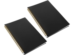 Carnet De Comptabilité Polyvalent 2pcs Noir Couverture Pp Journal De Suivi Budgétaire Para Gestão De