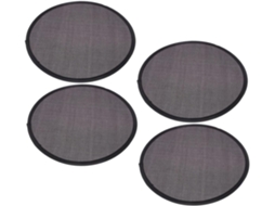 Lote De 4 Acessórios Ronds Pliables Portáteis Para Decoração De Festivais Fácil De Transportar E Utilizar Noir