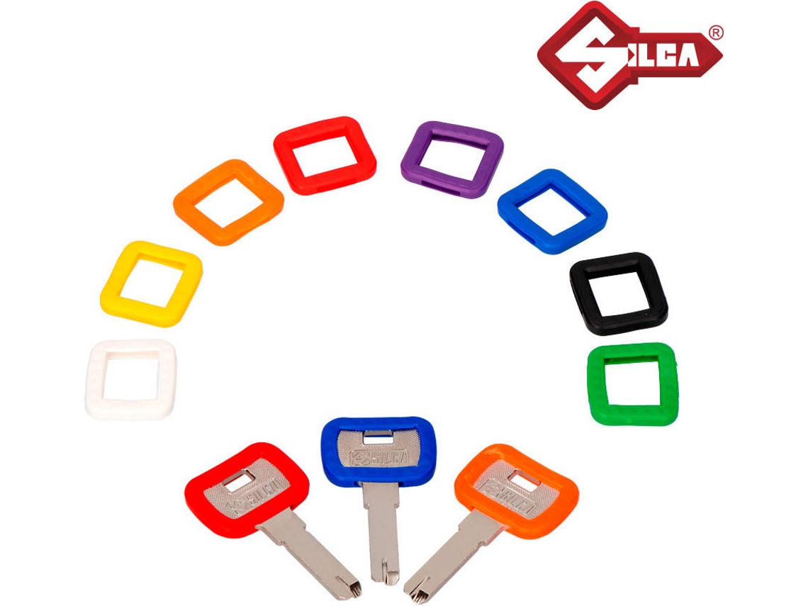 Capa Chave de Plastico Quadrado Cores Sortidas SILCA