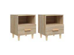 Maison Exclusive - Mesas De Cabeceira 2 Pcs 40x35x47 Cm Carvalho Sonoma