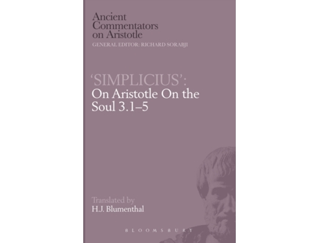 Livro 'Simplicius': On Aristotle On the Soul 3.1-5 H.J. Blumenthal (Inglês)