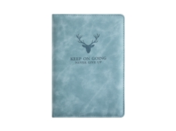 Caderno Clássico Com Linhas - Capa Dura, 21x14,5 Cm, 360 Páginas, Tamanho Perfeito (a5 Azul Claro)-aquaforge