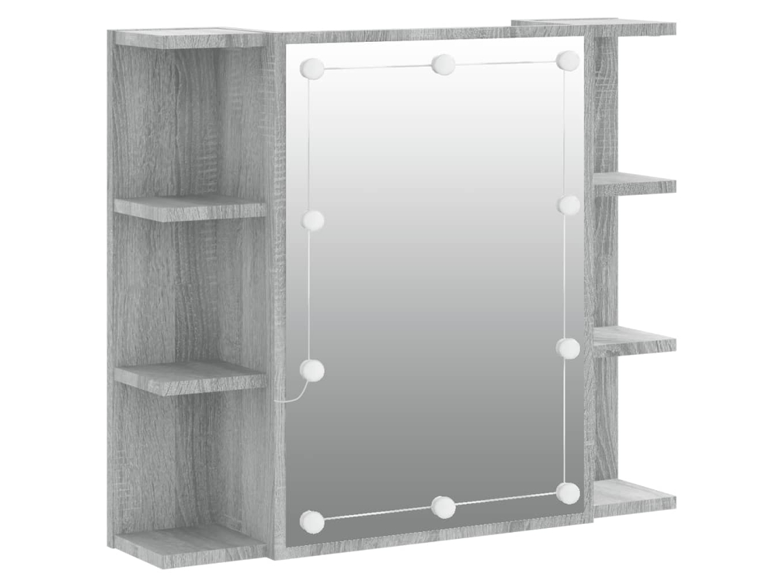 Mirror Cabinet, Mirror Cabinets Vidaxl Cinzeto Madeira Processada (n/a)