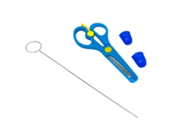 Conjunto de Acessórios ILIKE S3 3 em 1 para Caneta 3D Agulha de Limpeza / Tesoura / 2 Protetores de Dedo
