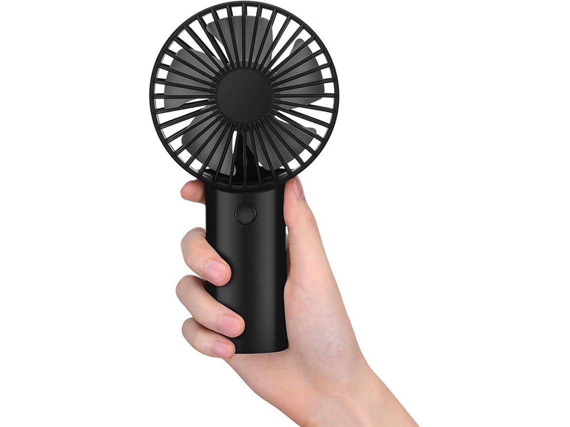 Ventoinha Portátil VENISYMLIS V6 (Bateria - Diâmetro 5 cm - 4 V - Preto)