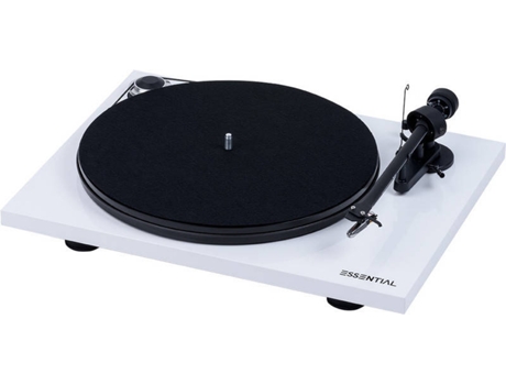 Gira-Discos PRO-JECT Essential 3 Bluetooth Branco — Mnaual | Velocidade: 33/45 rpm