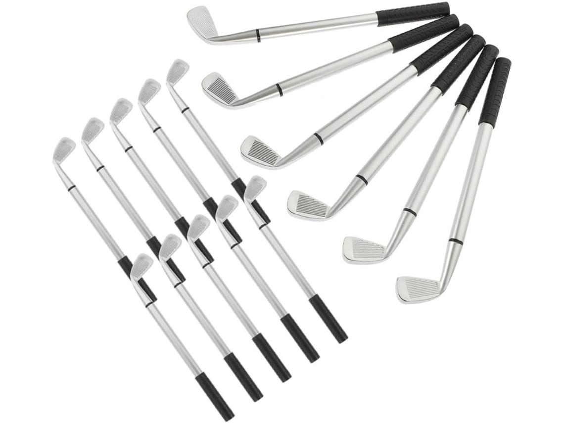 Conjunto De 16 Canetas Esferográficas Metal Para Golfistas. Caneta