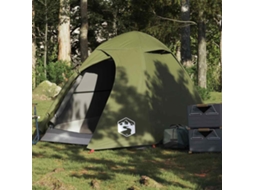 Vidaxl Tenda Campismo Cúpula P/ 2 Pessoas Impermeável Verde Azeitona