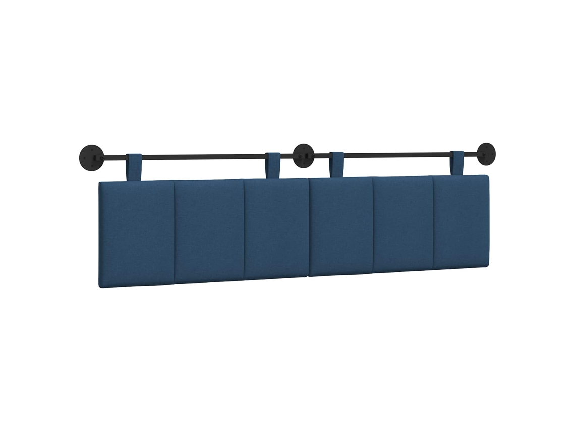 Vidaxl Cabeceira Suspensa Riscas Azul 170 X 55 X 5 Cm Tecido