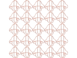 50 Clips de Papel Ferro em Formato Cogumelo para Decoração Escolar, Multifuncionais e Resistentes à Quebra, Ideais para