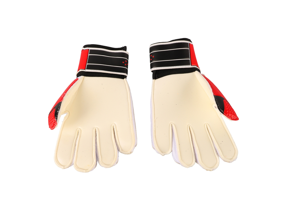 Junli luvas de Goleiro Futebol Adulto Vermelho Latex Anti deslizante
