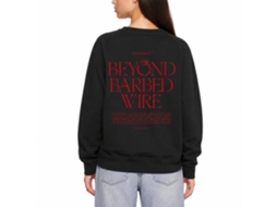 Rockinstone Beyond Barbed Wire Black Sweatshirtdouble-sided Print Unique Designer Style