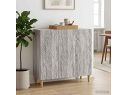 Vidaxl Buffet Sonoma Cinzento 89 X 34,5 X 80 Cm Derivados De Madeira
