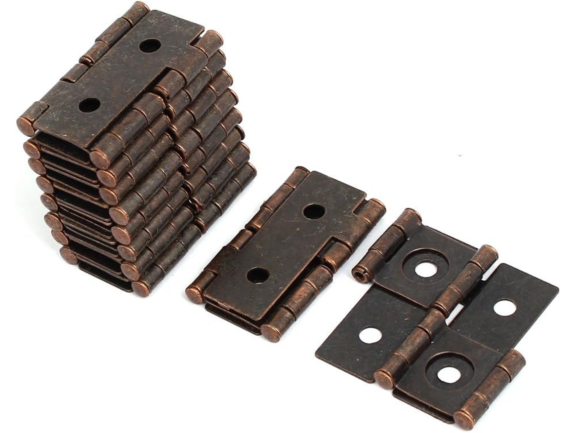 Dobradiça de Tela de Dupla Ação Estilo Antigo 47 Mm X 45 Mm X 5 Mm Tom de Cobre 10 Peças CHABERLU