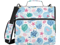 Sea World Bolsa Impermeável Com Zíper De 3, 8cm Com Alça, 3 Estojos Tipo Pasta, Pasta E Material Escolar