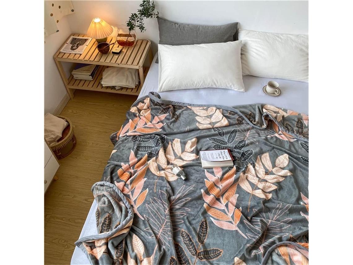 Manta de Inverno Fansu em Fleece com Estampa Escandinava Flanela Grossa Macia e Quente para Cama Infantil Sofá