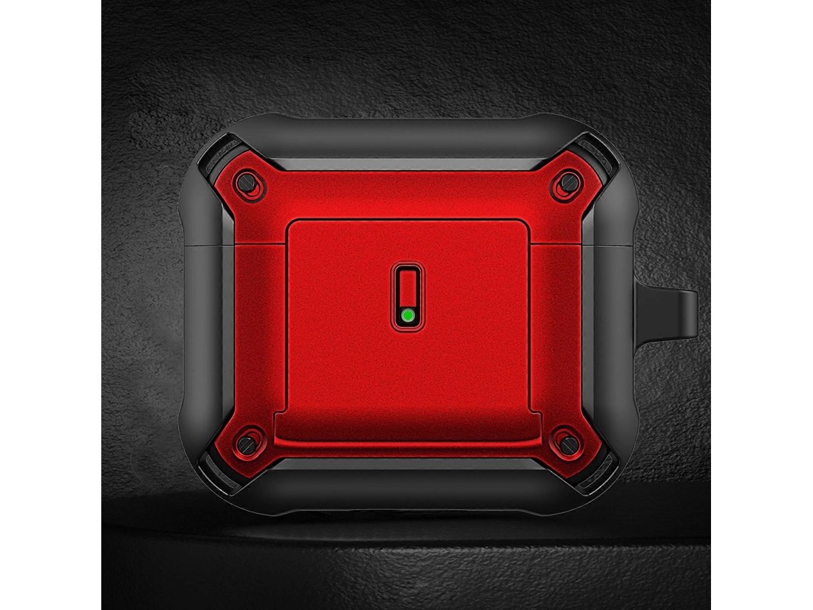 Capa protetora para fones de ouvido sem fio AirPods 3 com tampa deslizante e gancho. GIECY