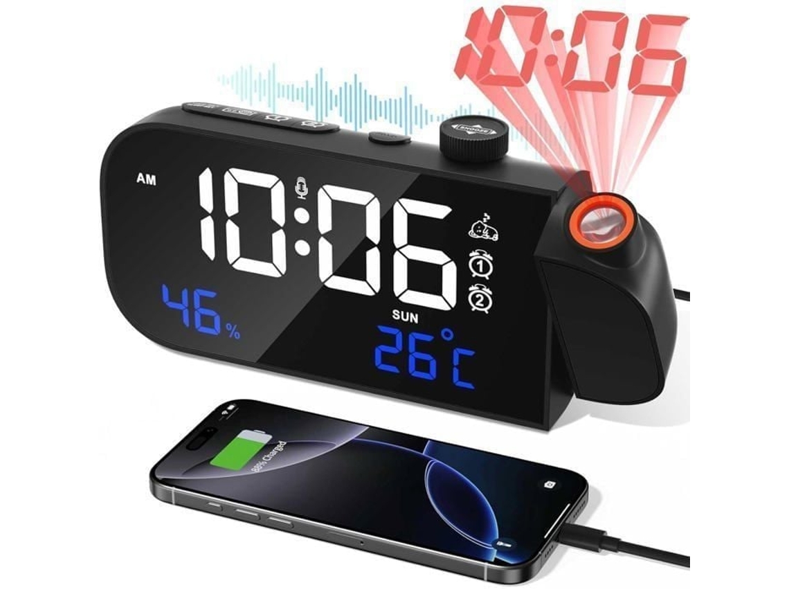 Rádio de Projeção Teto com Visor Led, Temperatura e Umidade BRILVIBERA