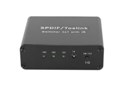 Switch Spdif/toslink 3x1 3 Entradas 1 Saída Com Controle Remoto