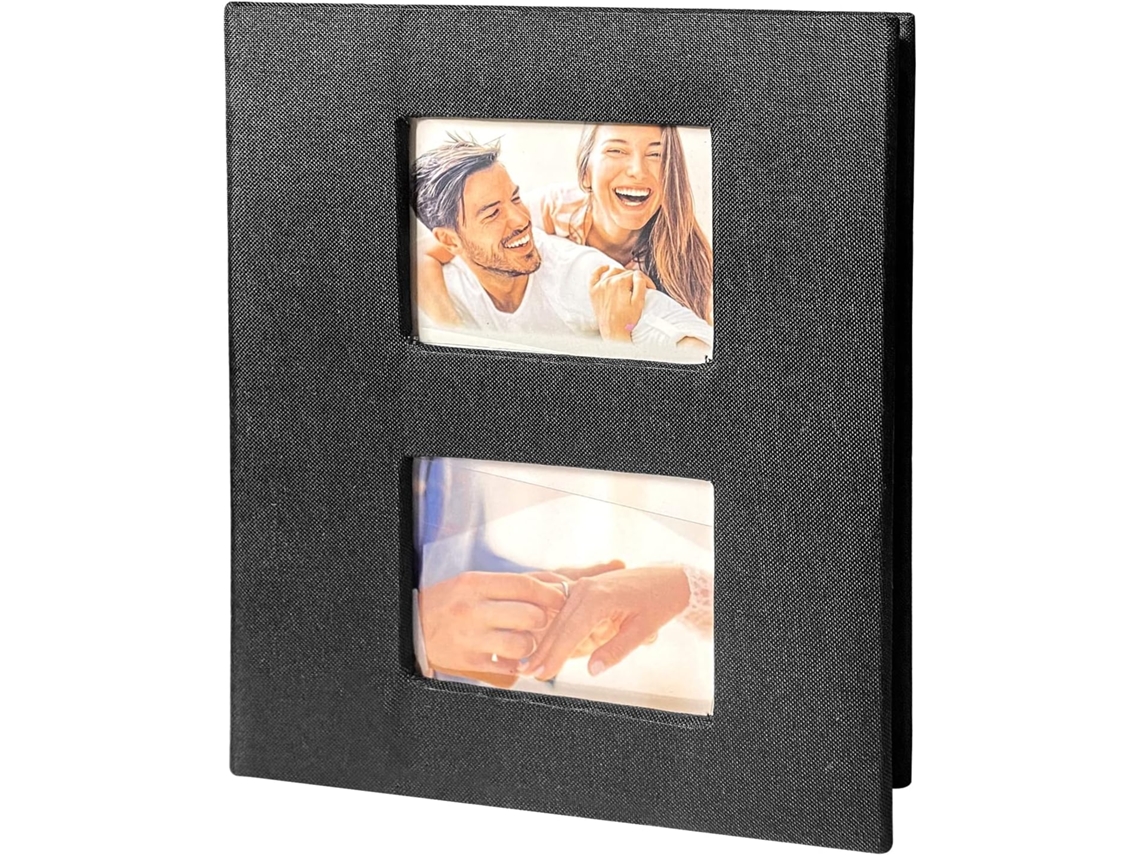 Álbum de Linho com 200 Bolsos Horizontais para Fotos de 10x15cm , 50 Folhas/ 100 Páginas(comporta 200 Fotos) BRILVIBERA (6 Polegadas)