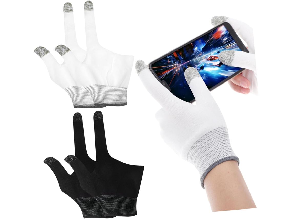 Toyandona 2-pares De Protetores Dedo Para Jogos Com Tela Sensível Ao Toque Confortáveis E Práticos Jogadores Celular
