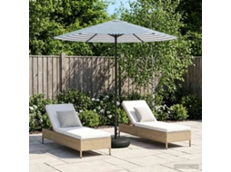 Vidaxl Parasol De Jardim Com Base 230 X 230 Cm Poliéster Retangular